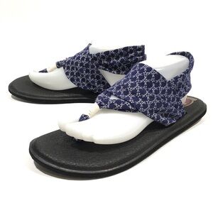 SANUK YOGA SLING PATRIOT SANDALS -BLUE STARS JERSEY -US 11 -NEW